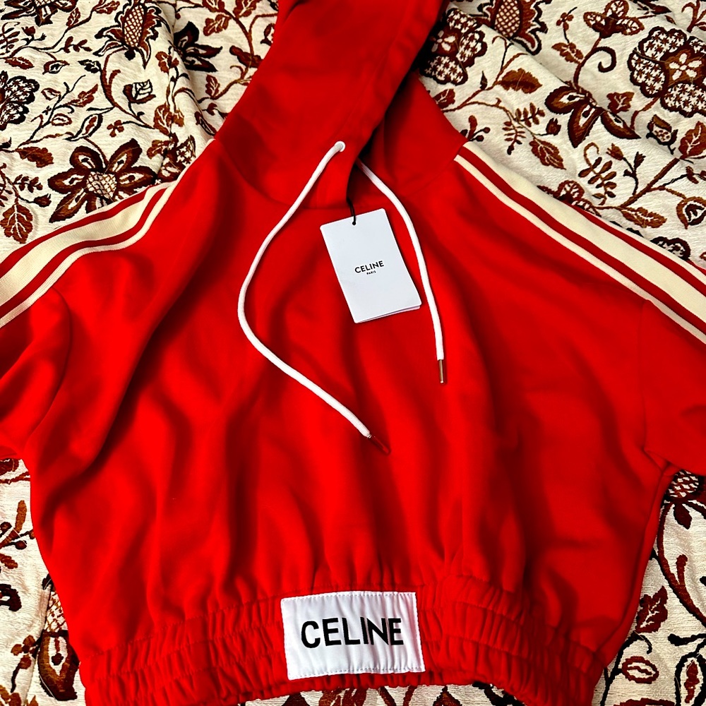 Celine cropped hoodie